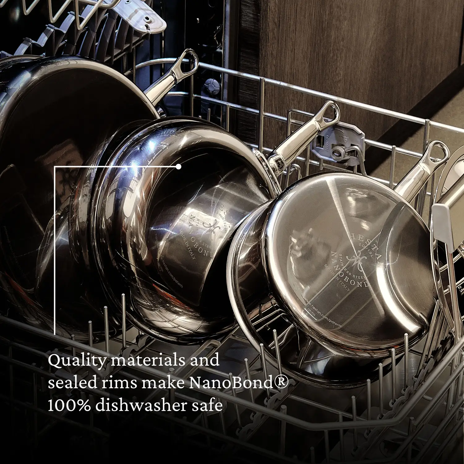 Hestan NanoBond Titanium Induction Saucier & Lid - 20cm/1.9L - Image 10