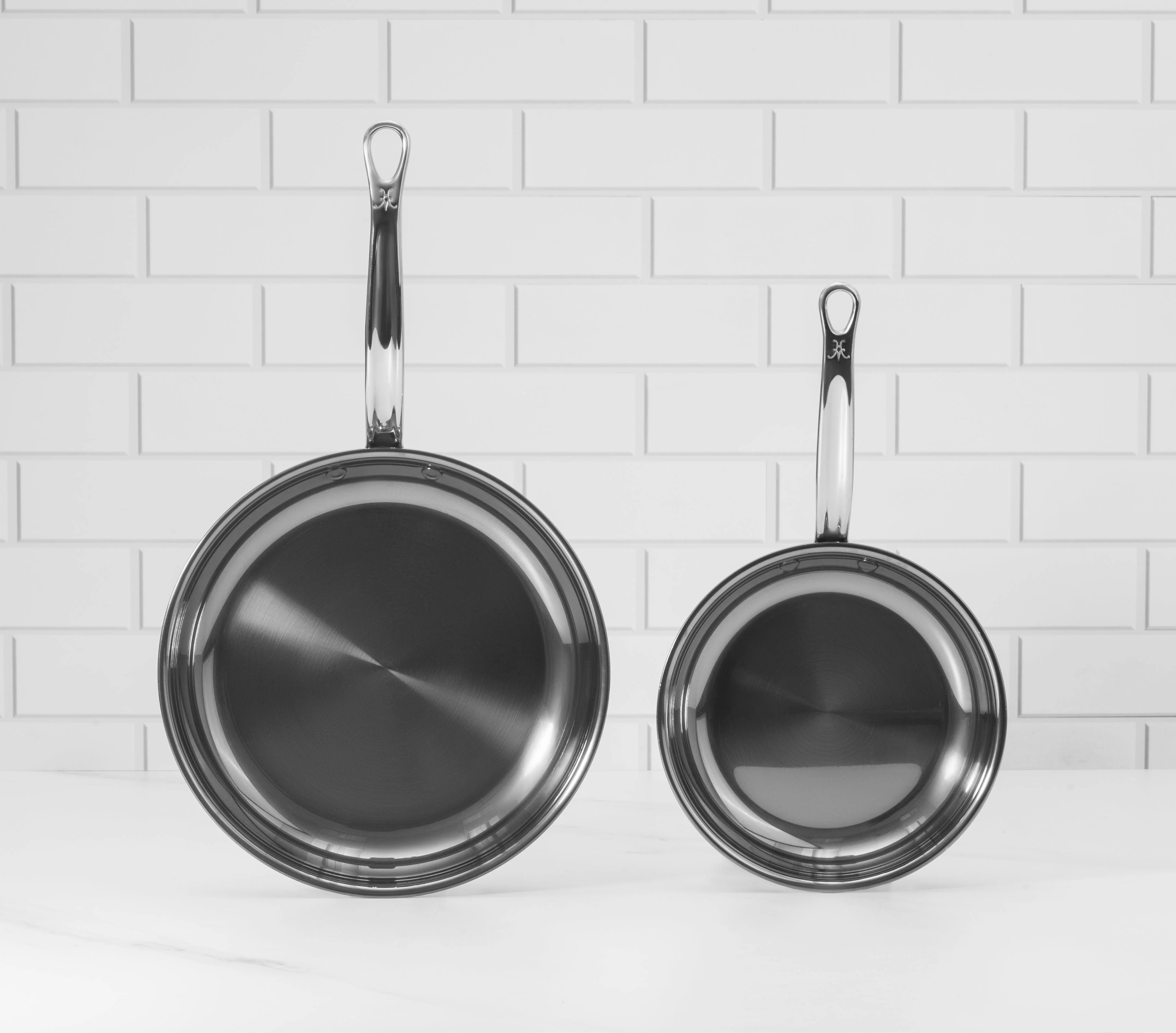 Hestan NanoBond Titanium Induction Skillet Set - 22cm & 28cm - Image 4