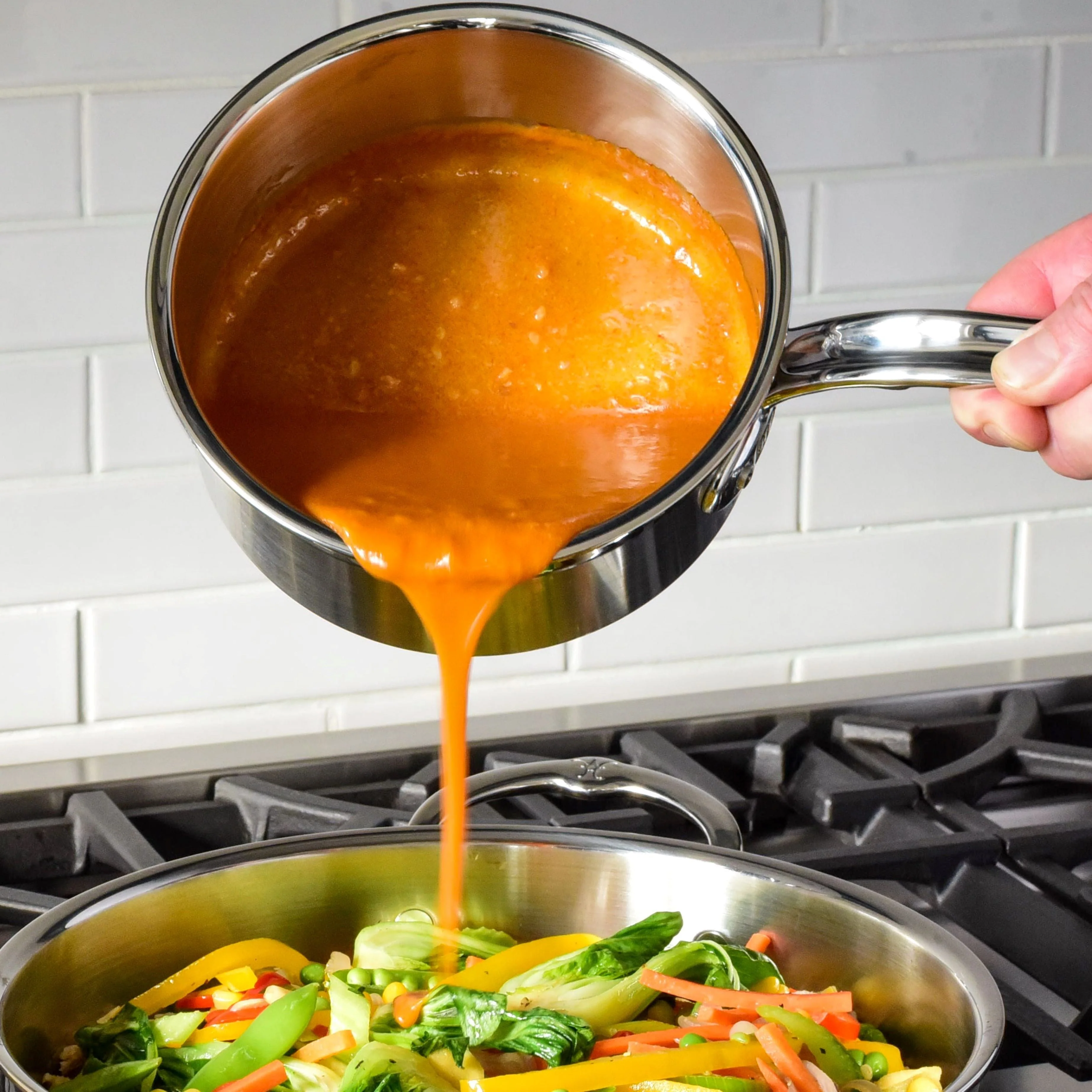 Hestan ProBond Induction Stainless Steel Saucepan, Stock Pot & Titum™ Non-Stick Skillet Set: 7 Piece - Image 8