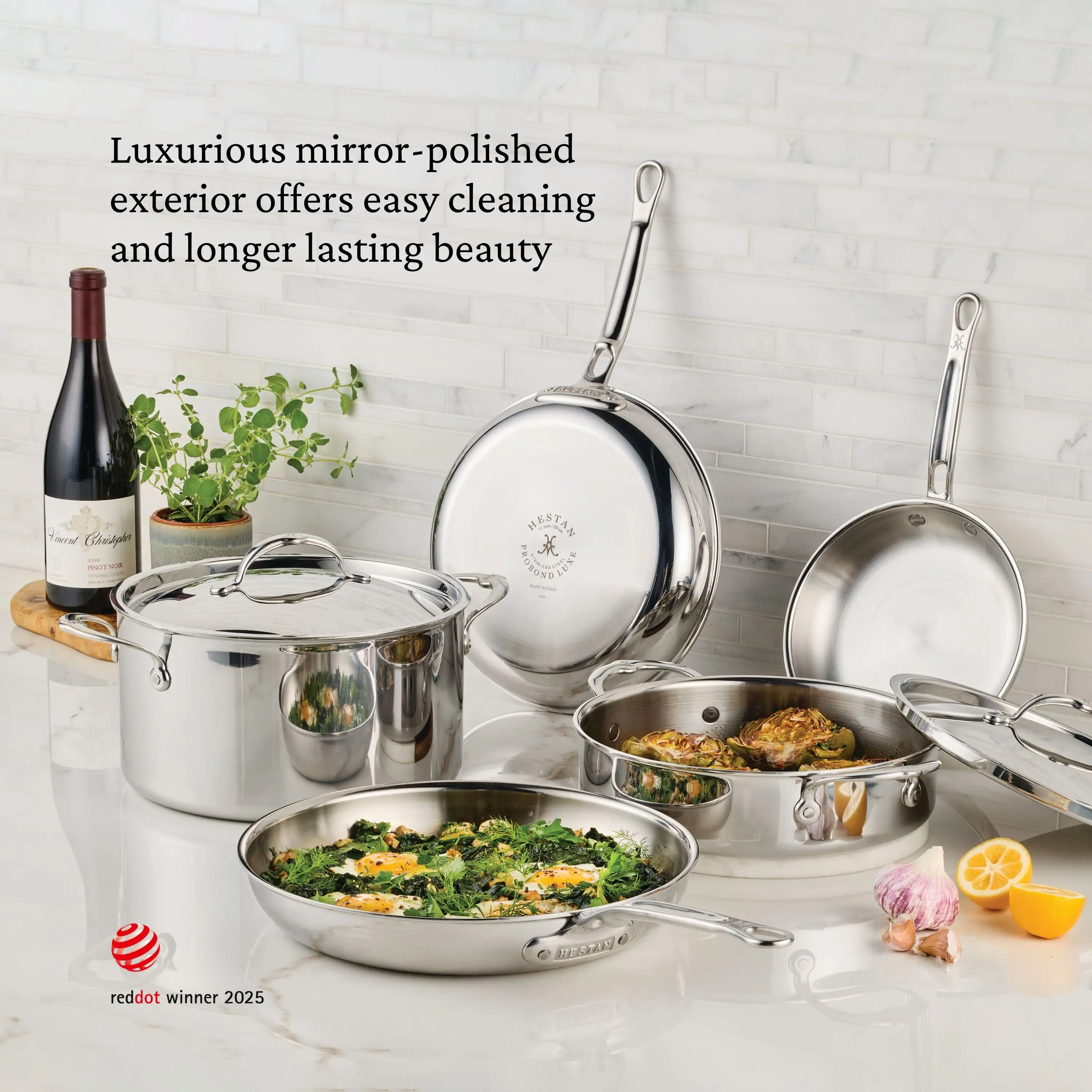 Hestan ProBond® Luxe Induction Stainless Steel Essential Pan & Lid - 28cm (4.7L) - Image 5