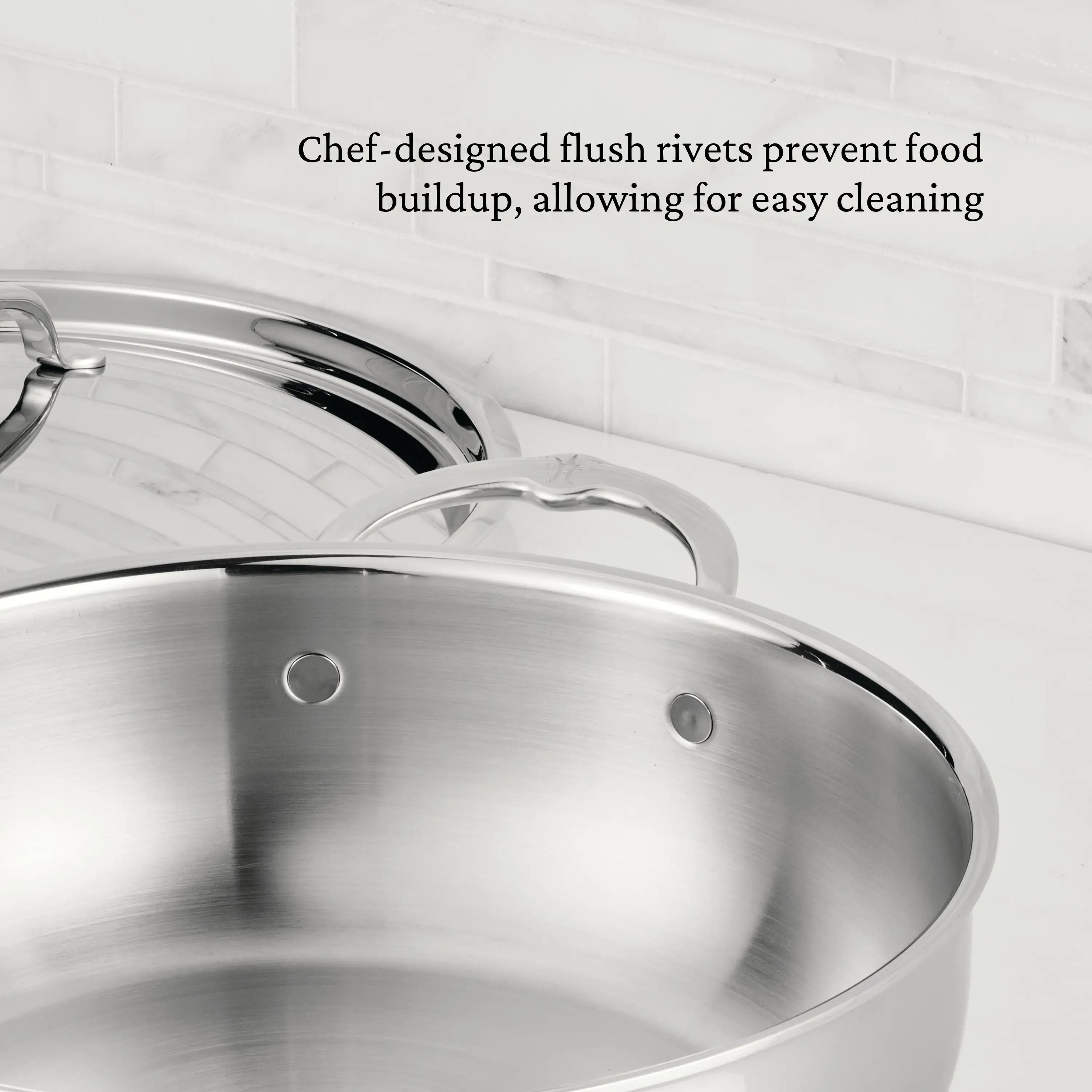 Hestan ProBond® Luxe Induction Stainless Steel Essential Pan & Lid - 28cm (4.7L) - Image 6