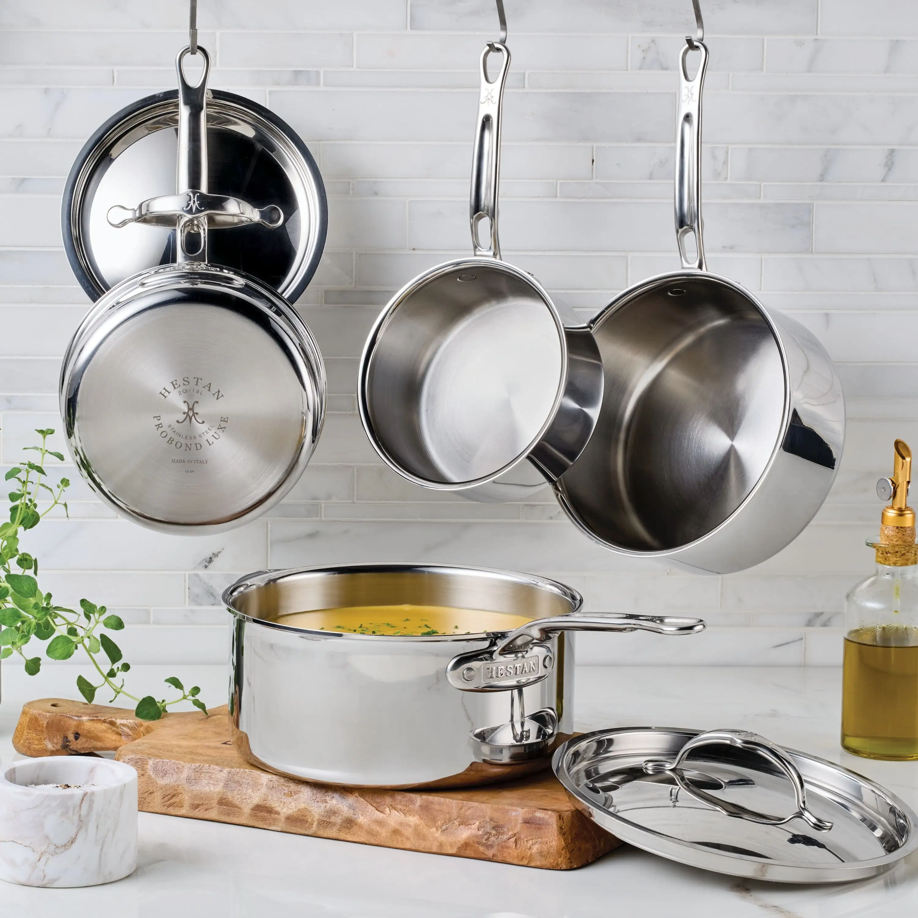 ProBond® Luxe Induction Stainless Steel Saucepan with Lid & Helper Handle - 22cm - Image 10