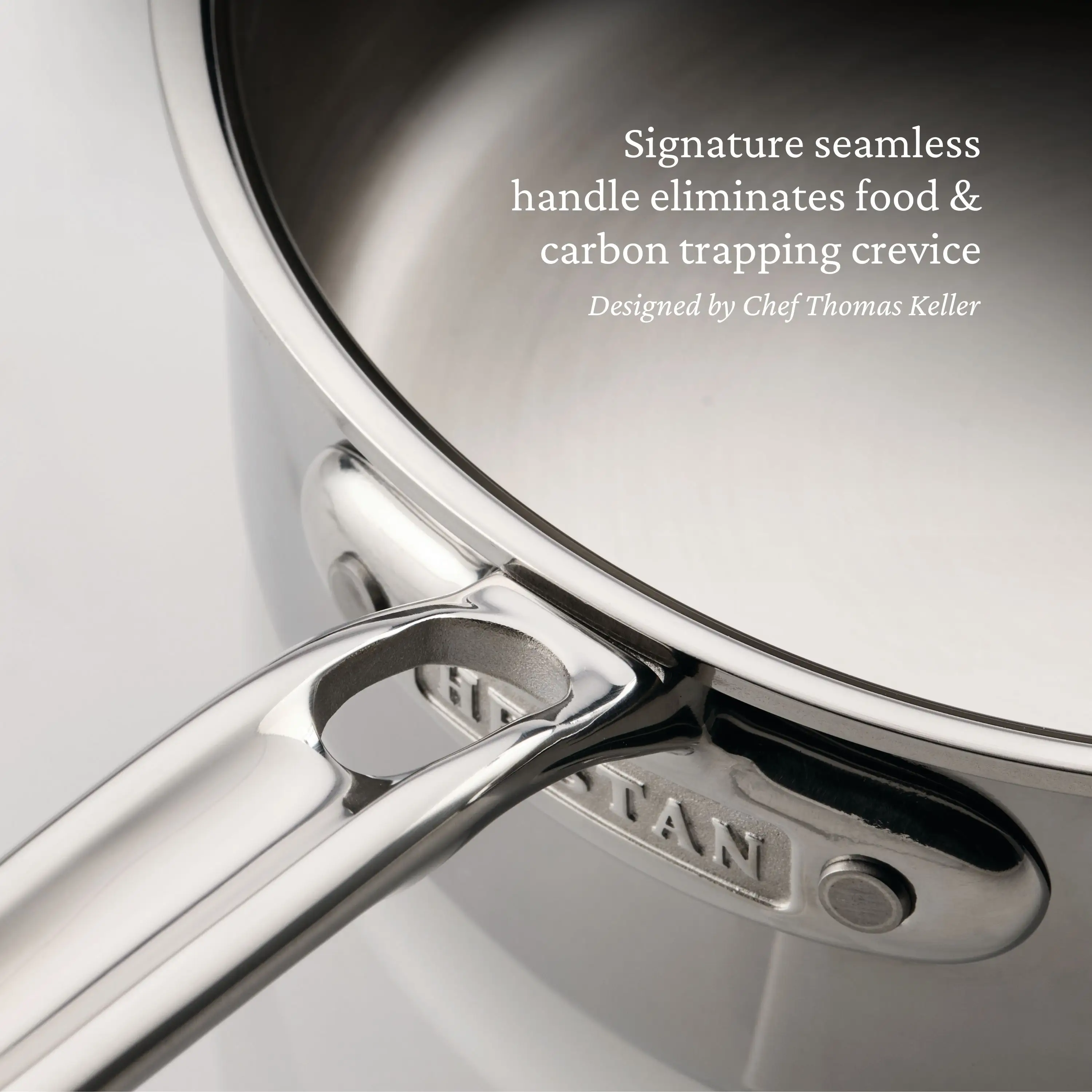 ProBond® Luxe Induction Stainless Steel Saucepan with Lid & Helper Handle - 22cm - Image 4