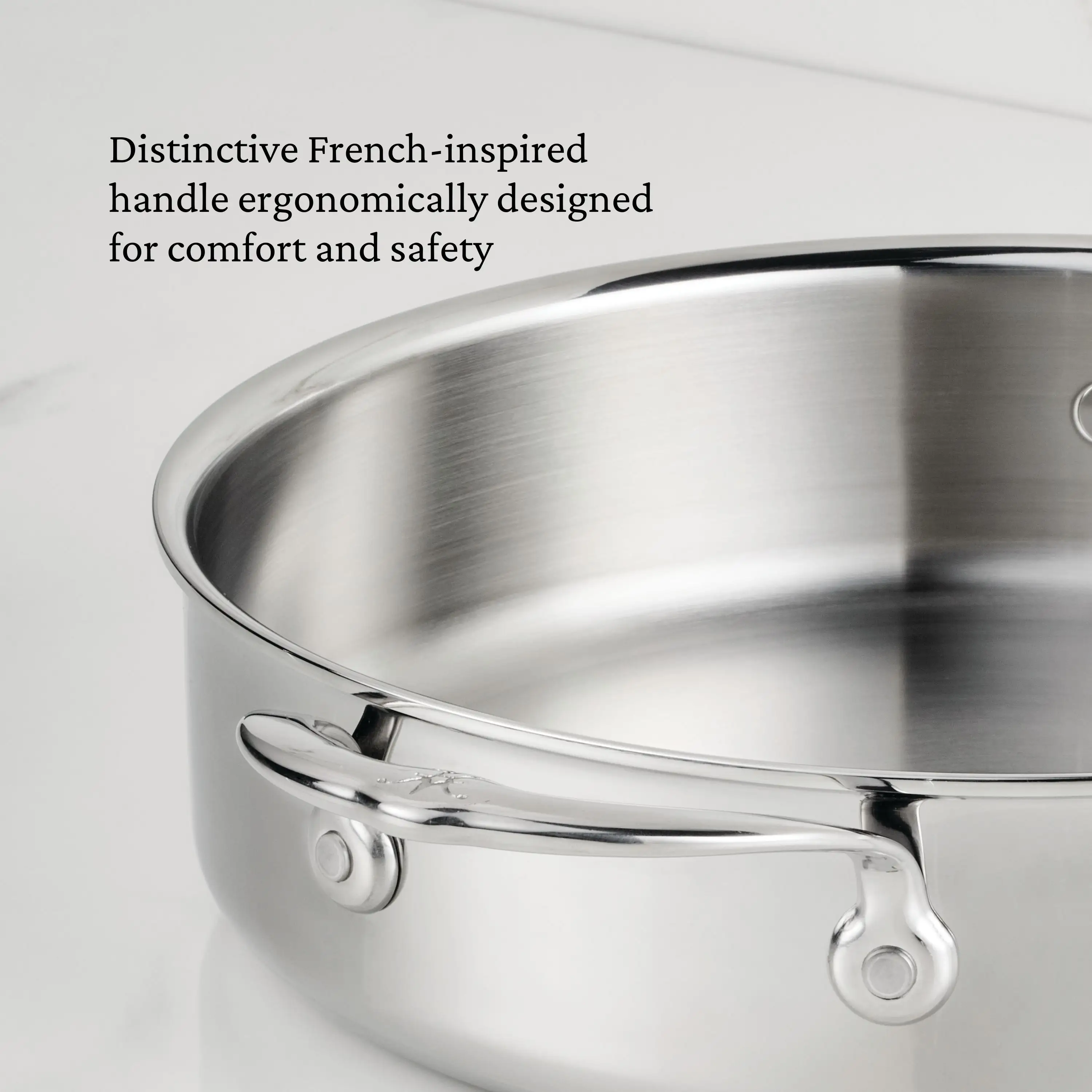 Hestan ProBond® Luxe Stainless Steel Sauteuse Braiser & Lid - 26cm - Image 3