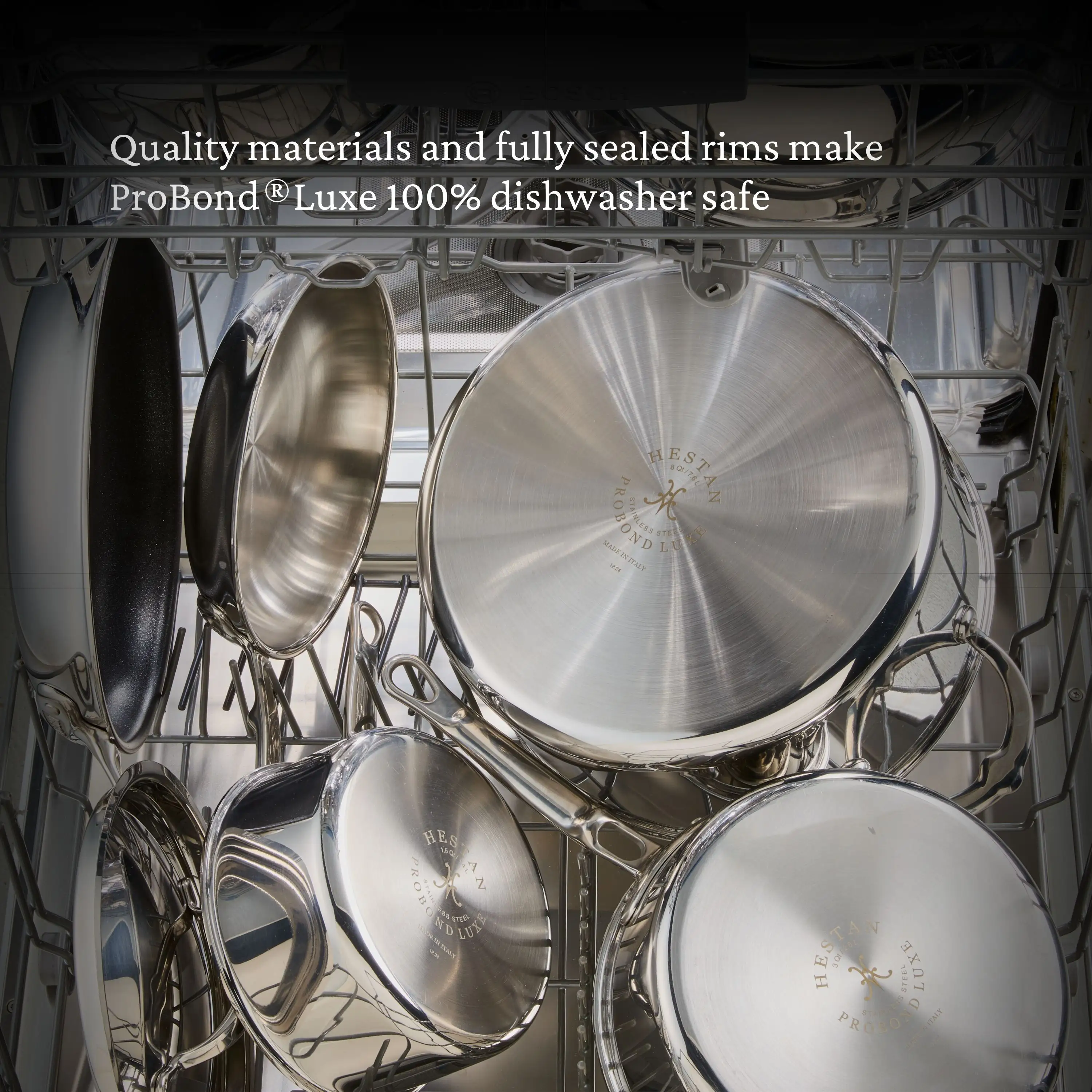 Hestan ProBond® Luxe Stainless Steel Sauteuse Braiser & Lid - 26cm - Image 6