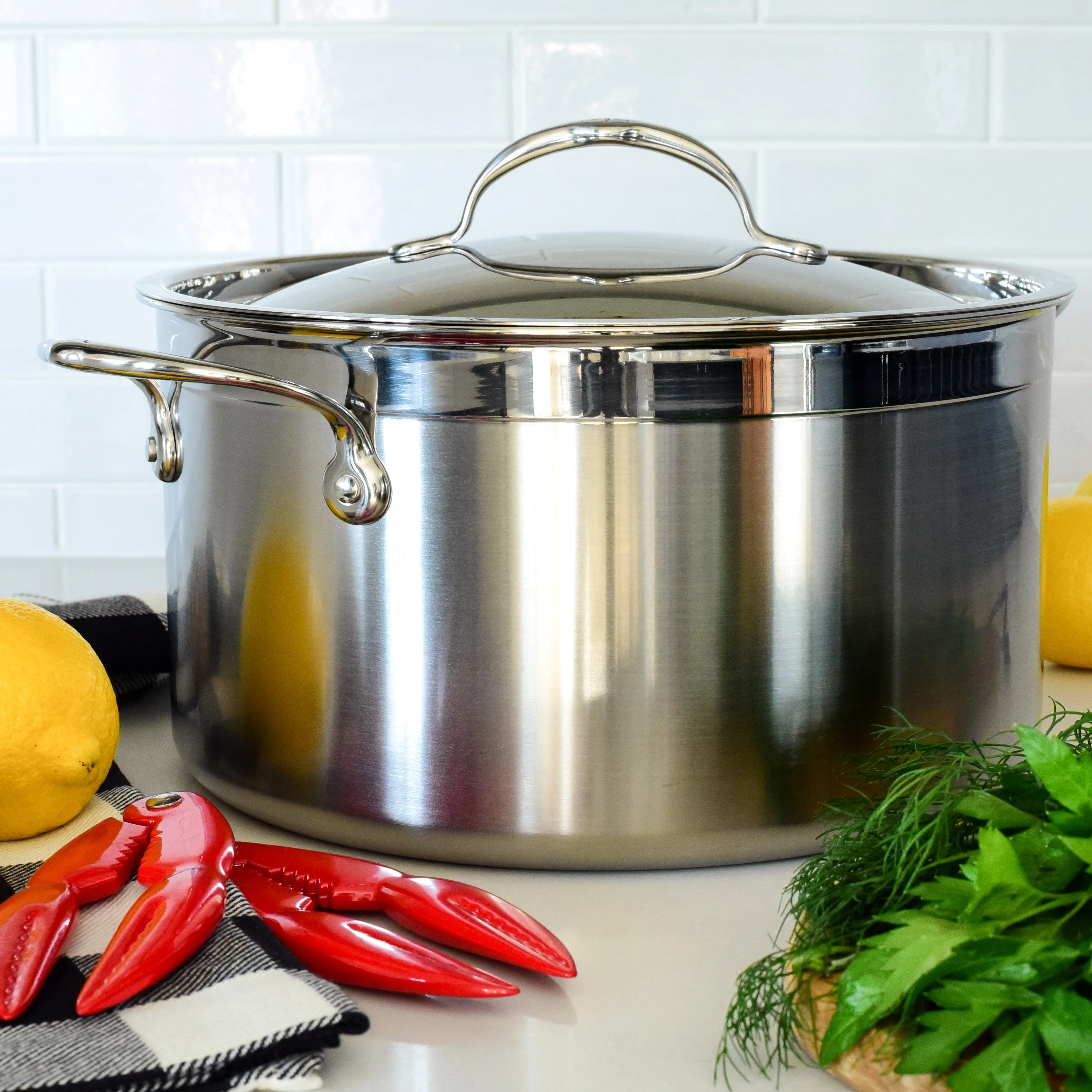 Hestan ProBond Induction Stainless Steel Essential Pan, Stock Pot & Titum™ Non-Stick Skillet Set: 5 Piece - Image 4