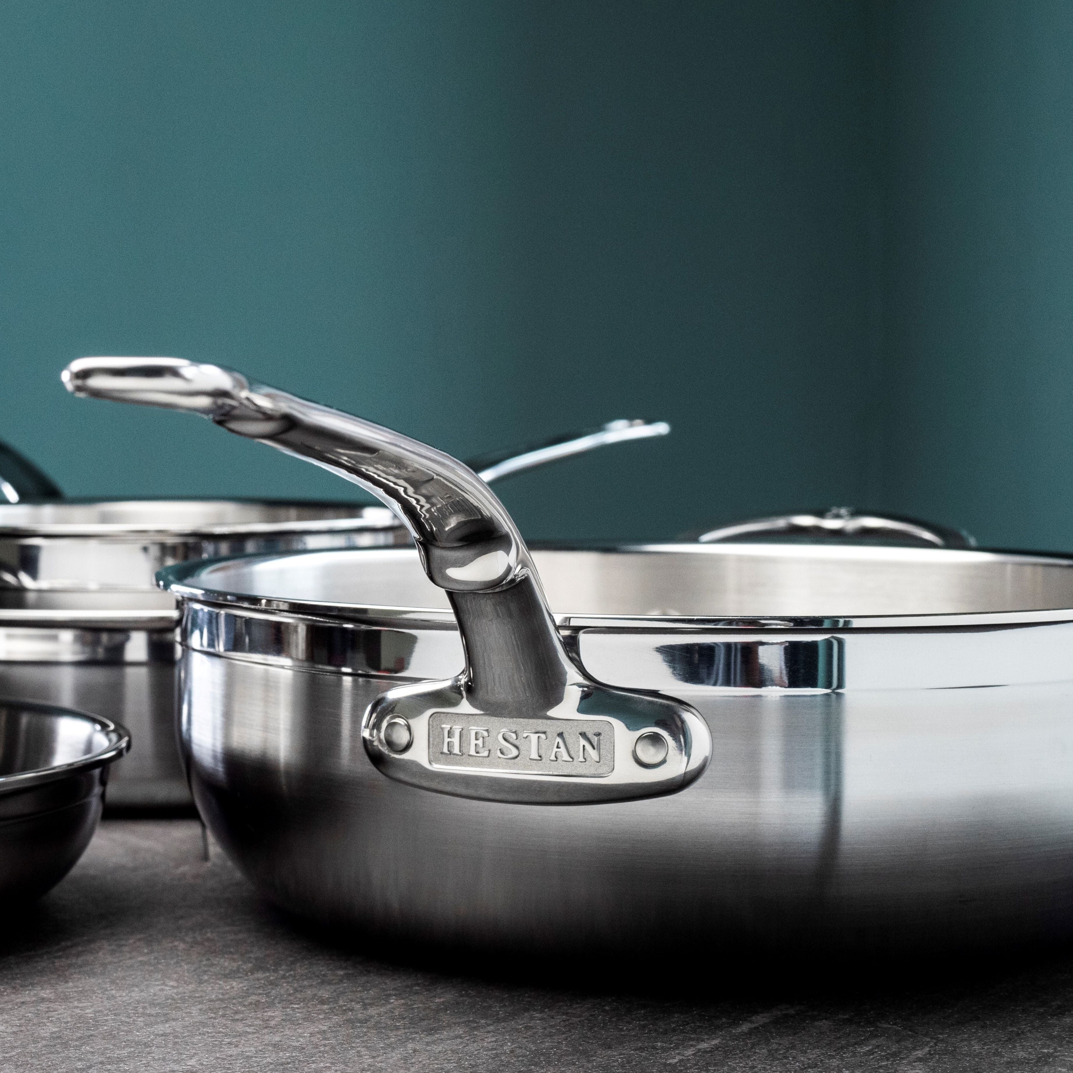 Hestan ProBond Induction Stainless Steel Essential Pan, Stock Pot & Titum™ Non-Stick Skillet Set: 5 Piece - Image 6