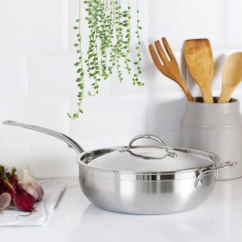 Hestan ProBond Induction Stainless Steel Essential Pan, Stock Pot & Titum™ Non-Stick Skillet Set: 5 Piece - Image 7