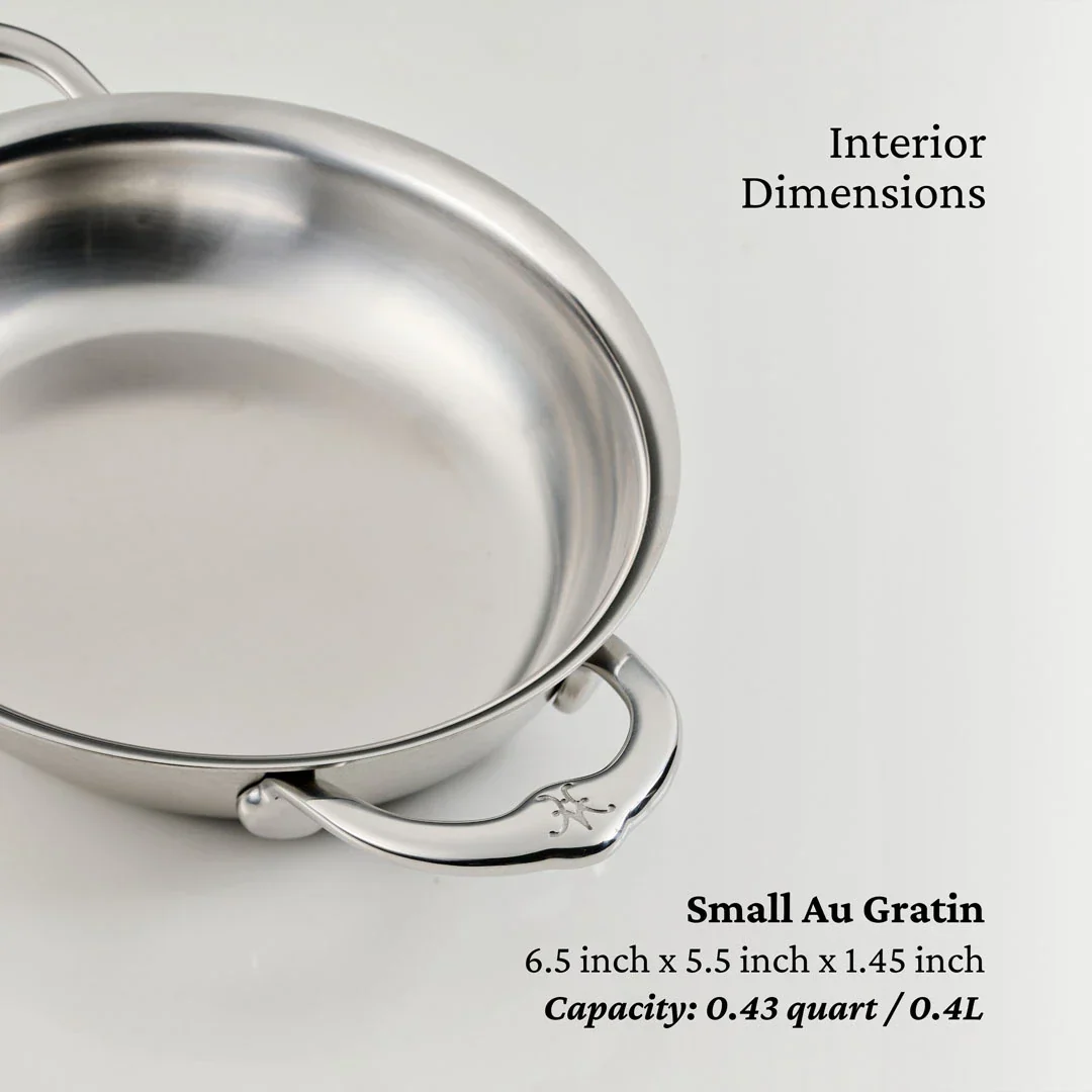 Hestan Provisions Open Mini Oval Au Gratin, 2pce Set (17cm x 14cm) - Image 3