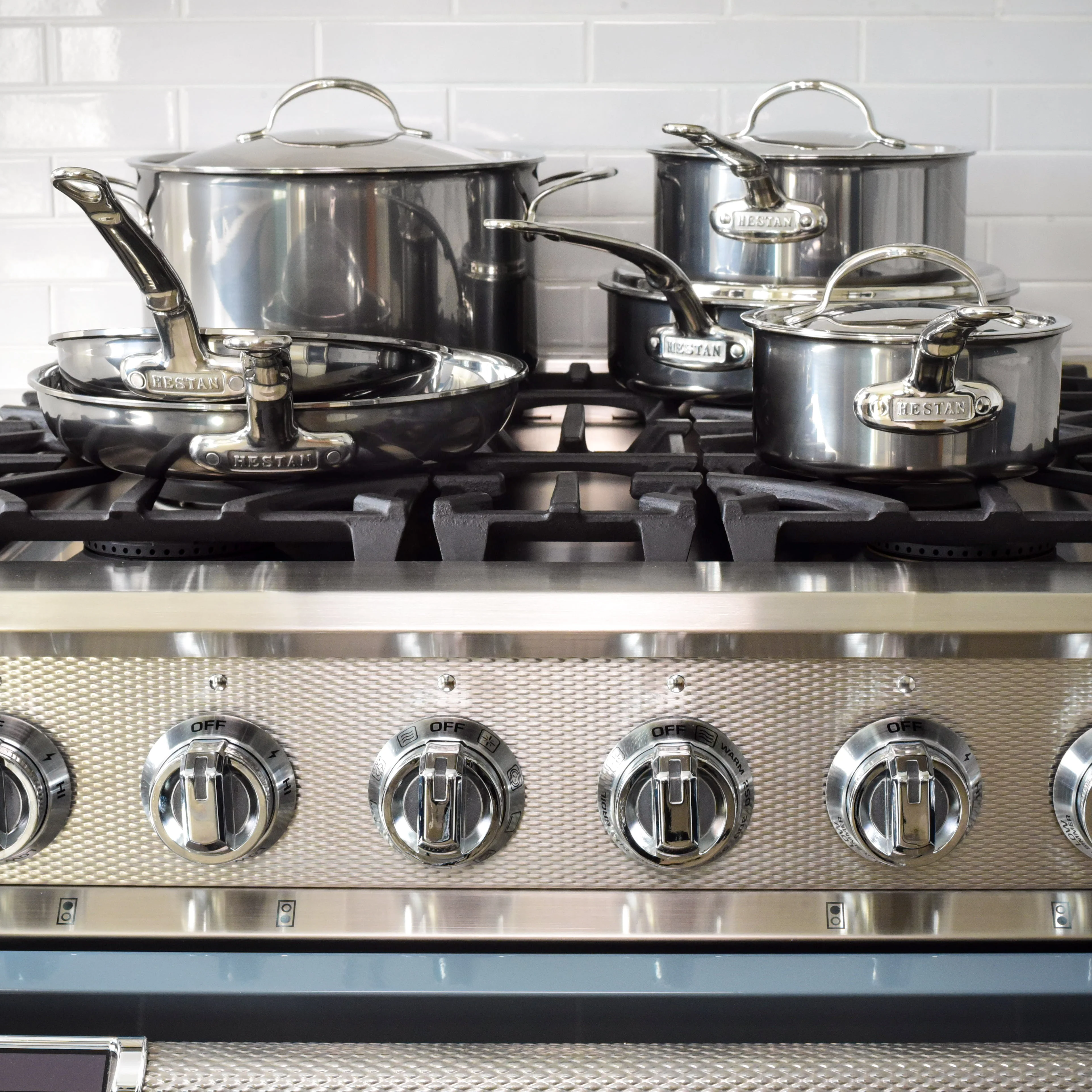 Hestan NanoBond Titanium Induction Skillets, Saucepans & Lids, Stock Pot & Sauté Pan Set: 10 Piece - Image 4
