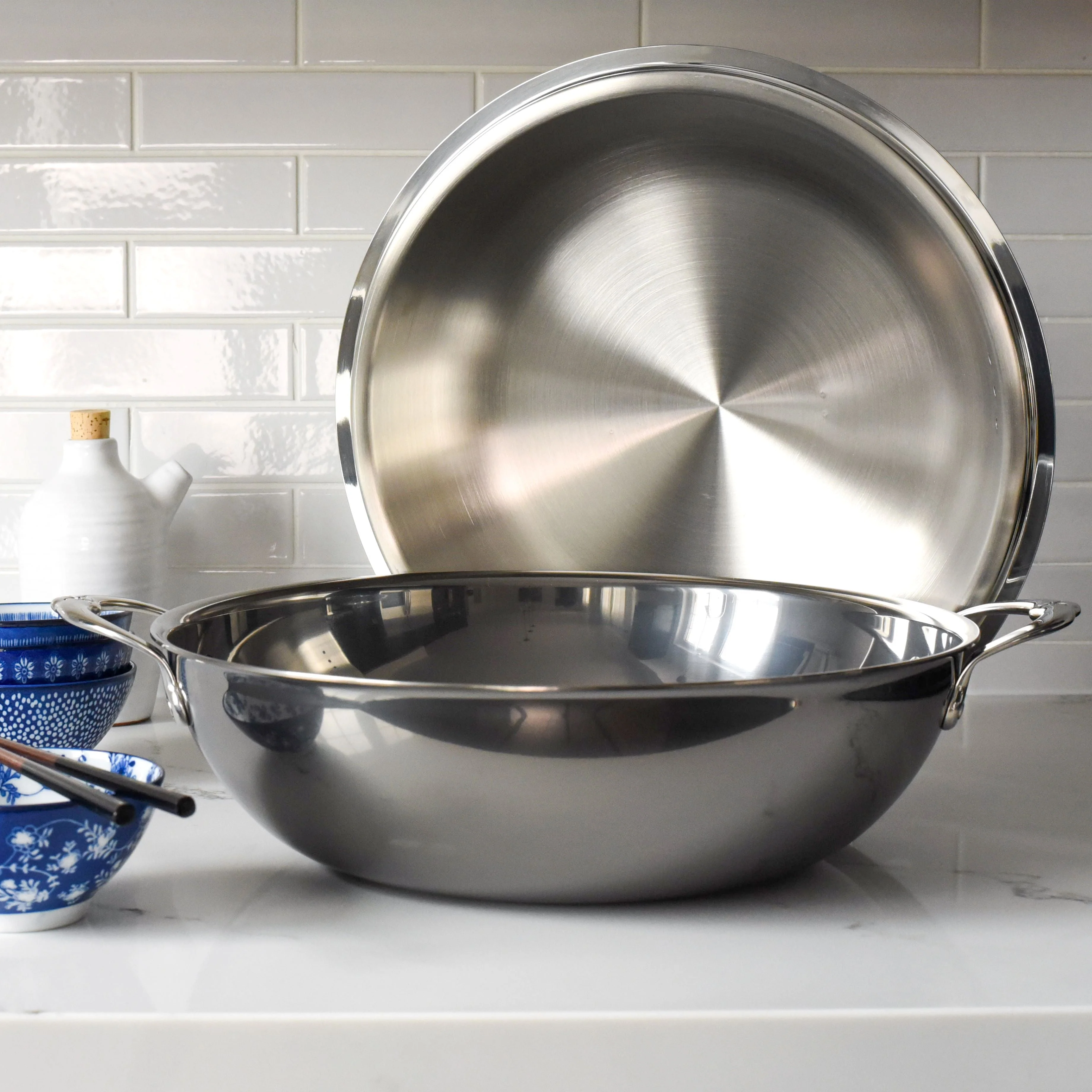 Hestan NanoBond Titanium Induction Wok & Lid - 36cm/4.7L - Image 3