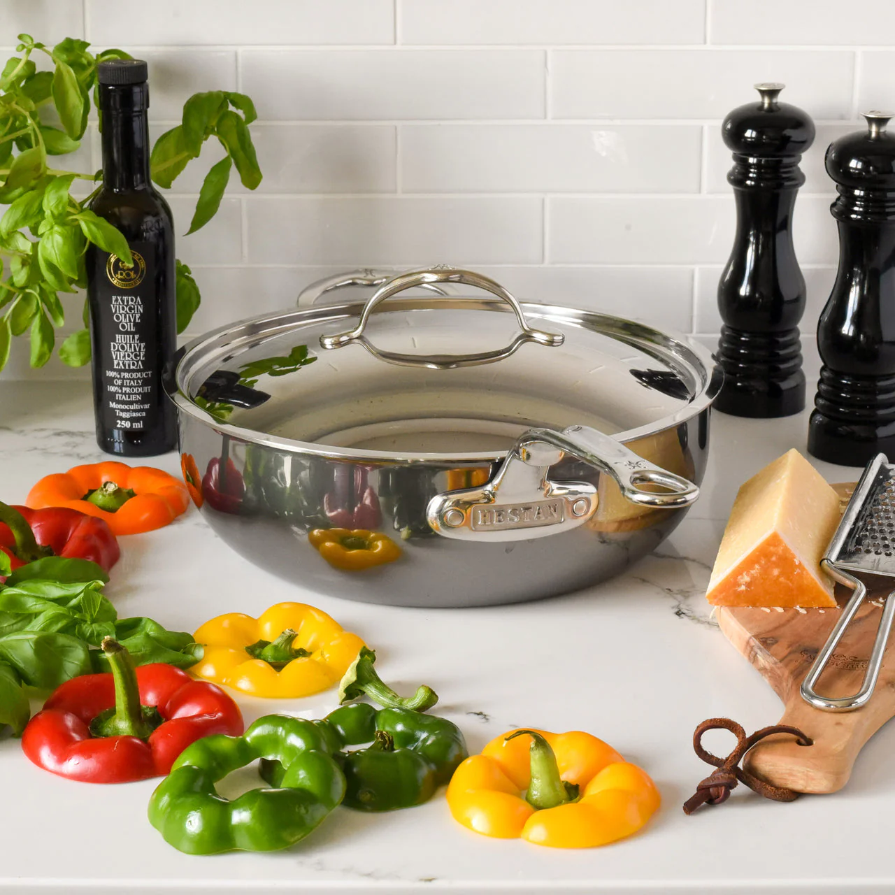Hestan NanoBond Titanium Induction Essential Pan & Lid - Medium (3.3L) & Large (4.7L) - Image 3