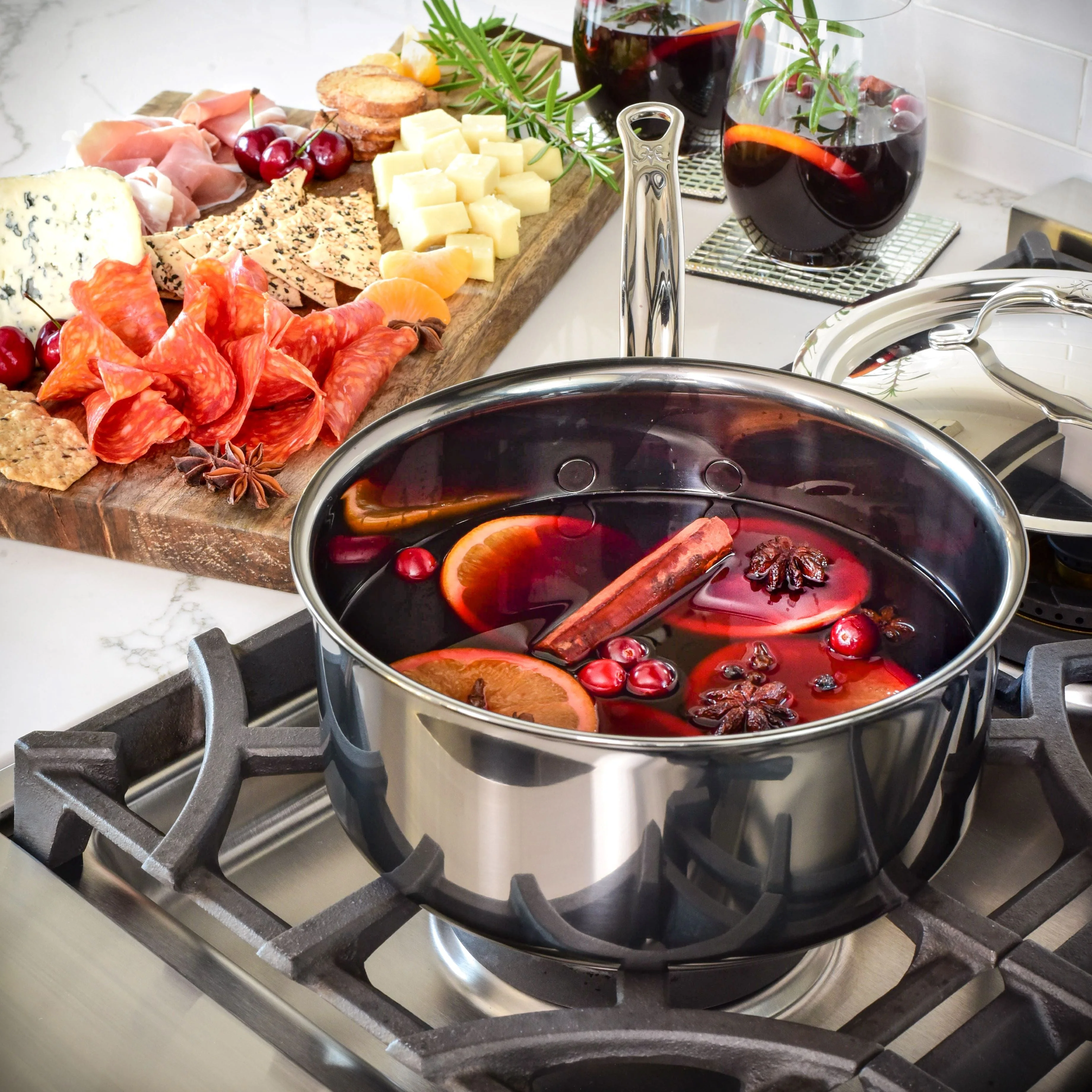 Hestan NanoBond Titanium Induction Saucepan & Lid - Small, Medium, Large & Extra Large - Image 3